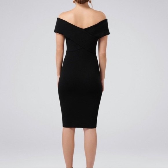 EverNew Melbourne Black Odette Ring Knitted Dress size10 - Picture 3 of 4